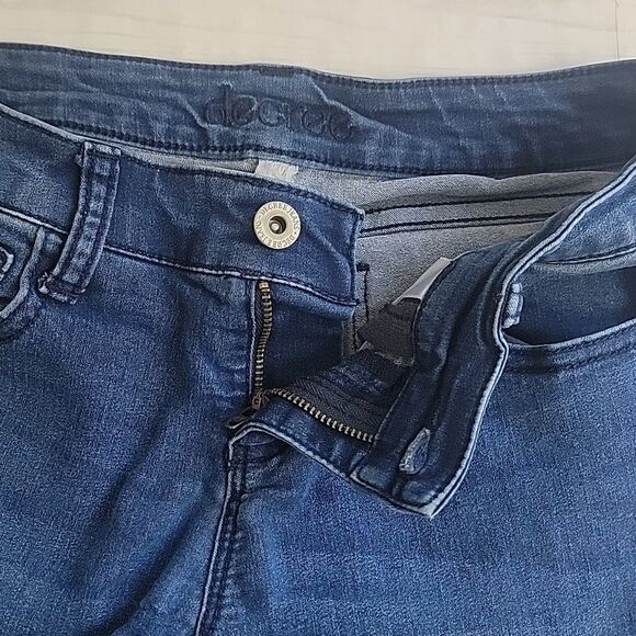 Decree Blue Denim Stretch Skinny Jeans Womens Size Waist 26" - Picture 8 of 13